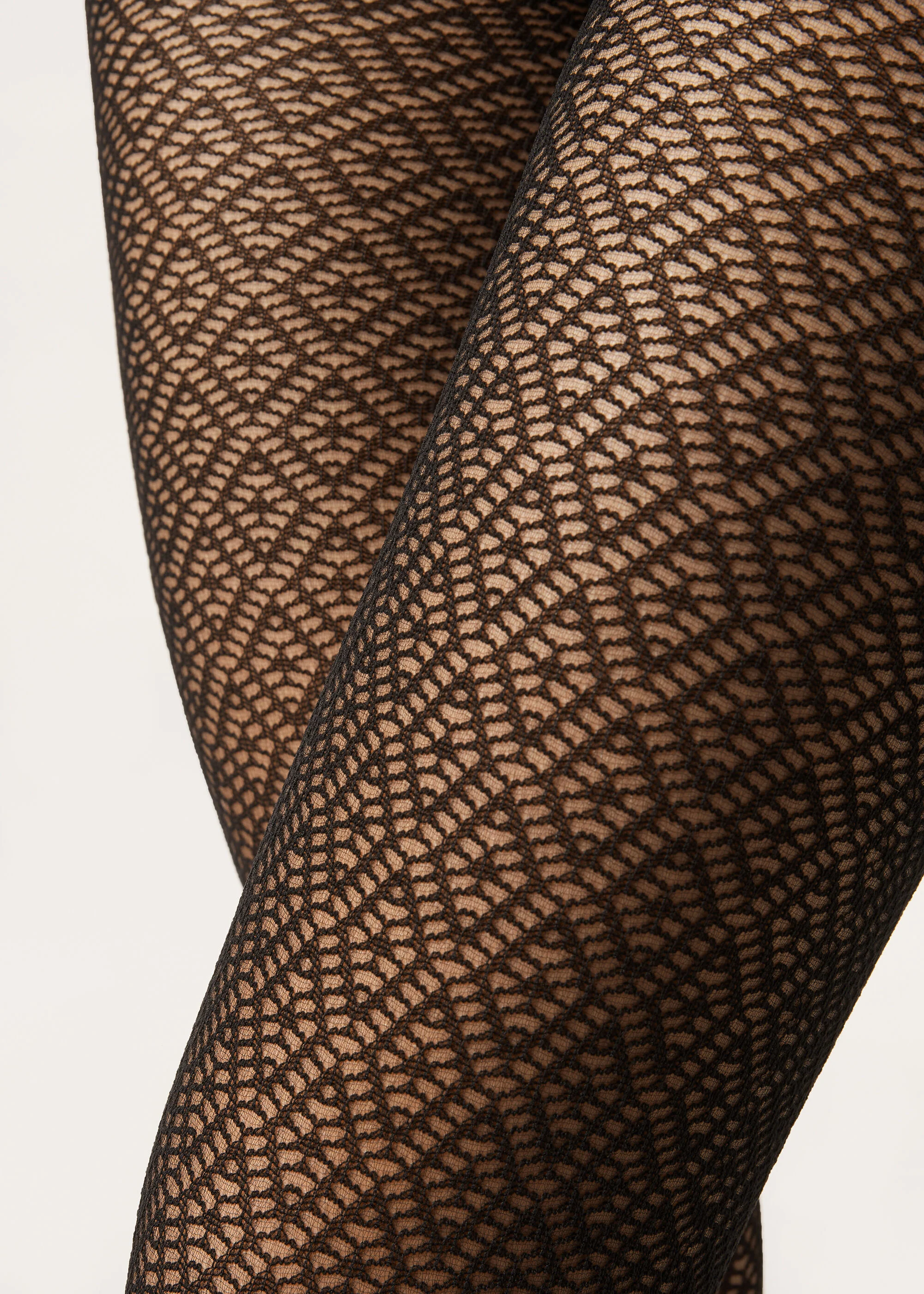 Opaque Openwork Tights