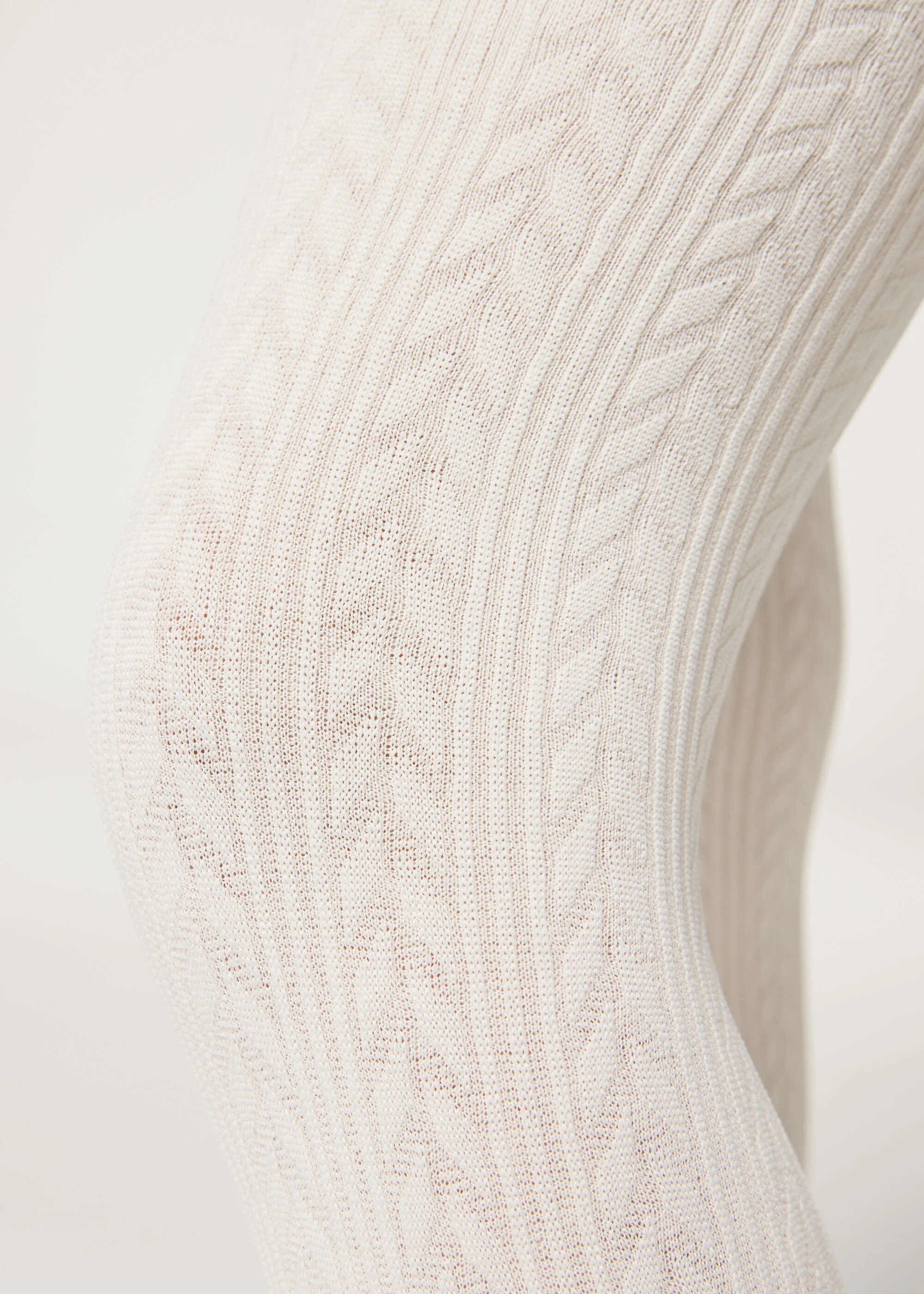 Girls Cable Knit Thermal Tights